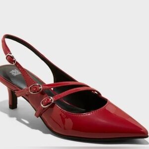 Wild Fable Sasha Buckle Kitten Sling-backs (NWT)